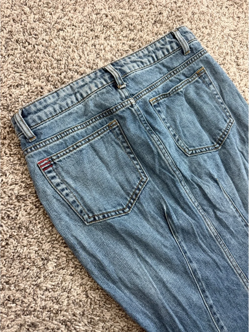 BDG Urban Outfitters Blue Denim Mermaid Maxi Flared Panel Skirt Women's Size S